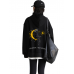 Celestial Sun Moon Baskılı Kadın Sweatshirt