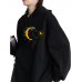 Celestial Sun Moon Baskılı Kadın Sweatshirt