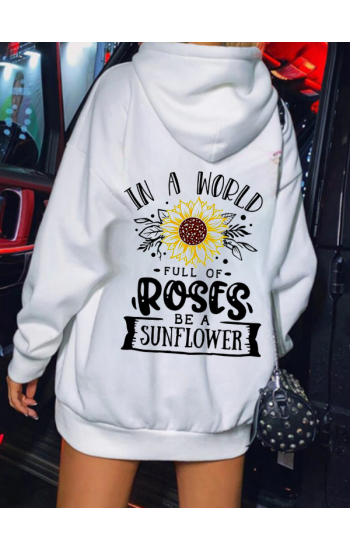 Roses Baskılı Kadın Sweatshirt…