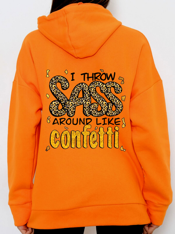 Sass Confetti Baskılı Kadın Sweatshirt…