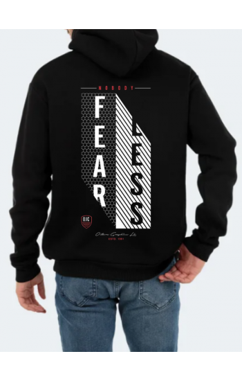 Fearlees Baskılı Erkek Sweatshirt Siyah…