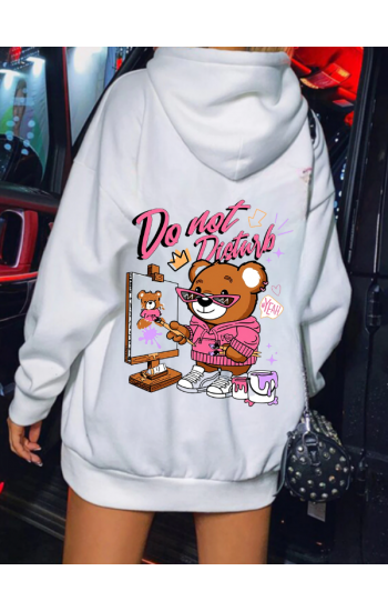 Do Not Baskılı Kadın Sweatshirt Beyaz…