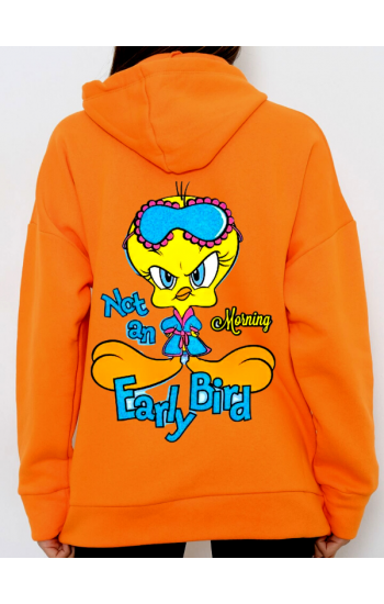 Tweety Baskılı Kadın Sweatshirt Hardal…