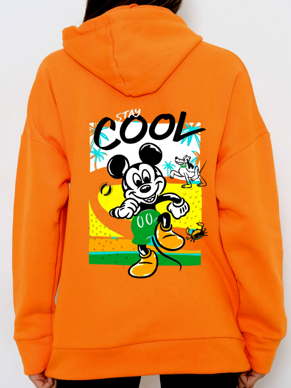 CooL Baskılı Kadın Sweatshirt Hardal…