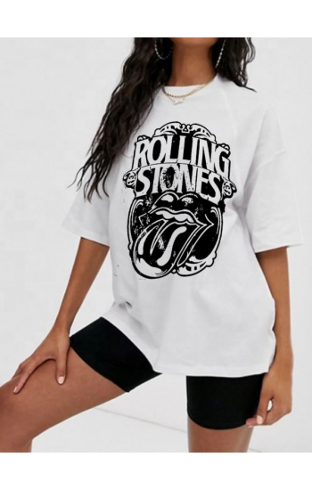 Stones  Baskılı Kadin Tişört…