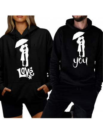 love You Baskılı Kişiye Özel Sweatshirt 02