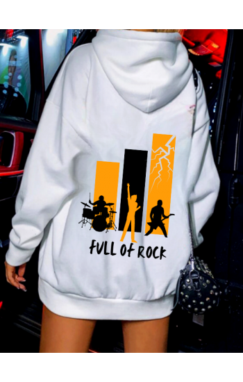 Full of Rock Baskılı Kadin Sweatshirt…