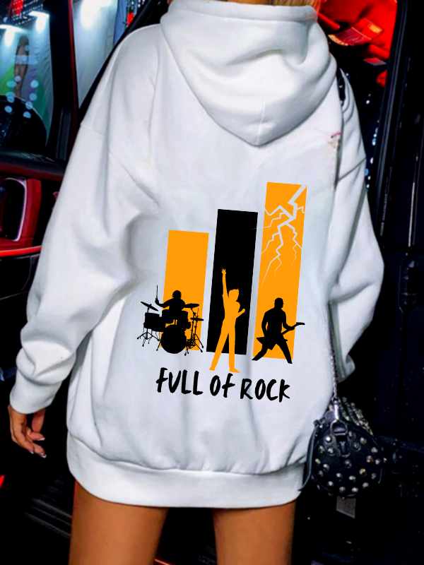 Full of Rock Baskılı Kadin Sweatshirt…