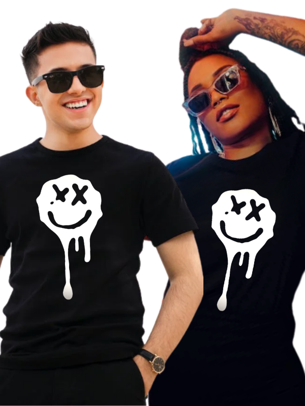 Sevgili Kombini Emoji Baskılı Unisex Tişört…