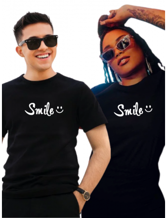 Sevgili Kombini Smile Baskılı Unisex Tişört