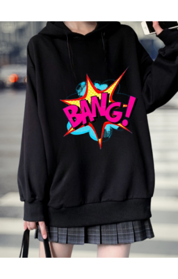 Bang Baskılı Kadın Sweatshirt…