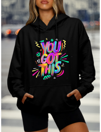 You Got This Baskılı Kadın Sweatshirt