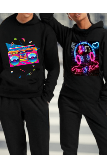 Teyp ve Music Baskılı Kişiye Özel Sweatshirt…