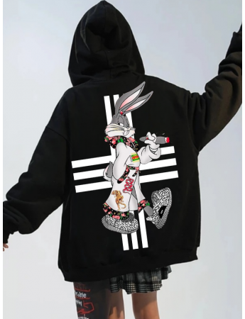 Bugs Bunny Baskılı Kadın Sweatshirt