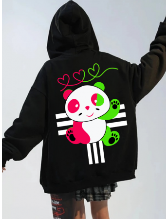 Panda Baskılı Kadın Sweatshirt