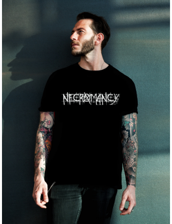 Necromancy Baskılı T-Shirt Siyah