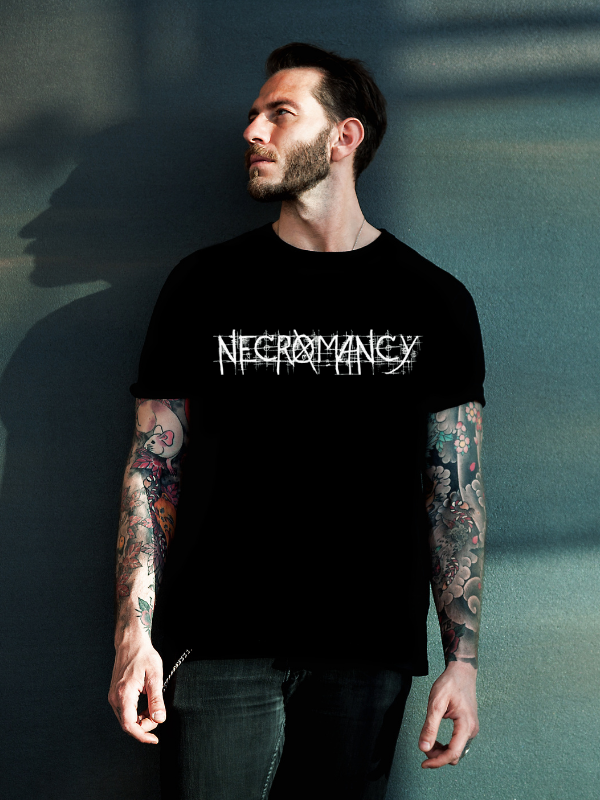 Necromancy Baskılı T-Shirt Siyah…