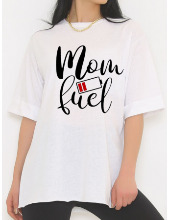 Mom Life Baskılı Kadın Tshirt