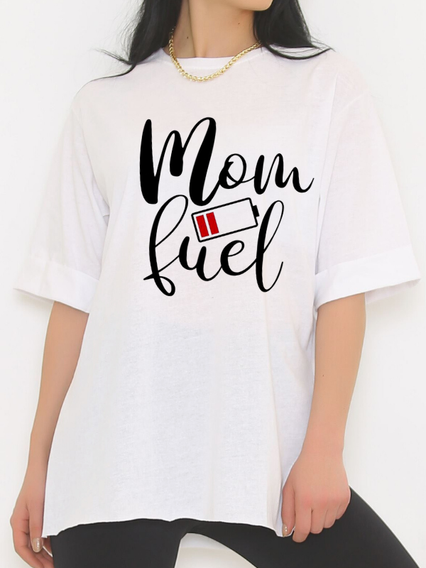 Mom Life Baskılı Kadın Tshirt…