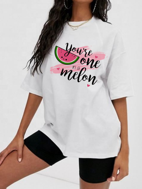 You Are One Melon Baskılı Kadın Tshirt…