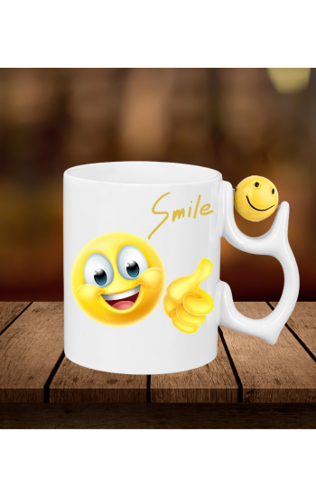 Kulpu Smile Emoji Top'lu Kişiye Özel Baskılı Kupa 03…