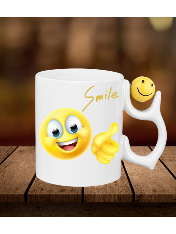 Kulpu Smile Emoji Top'lu Kişiye Özel Baskılı Kupa 03…