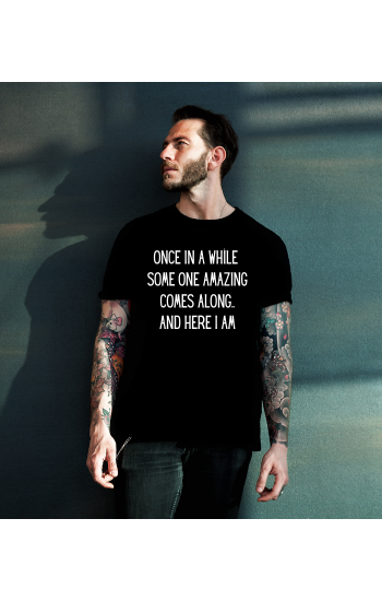 Once In A While Erkek Tshirt - Siyah…