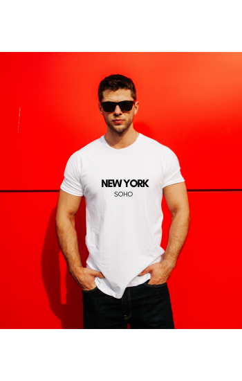 New York Baskılı Erkek Tshirt…