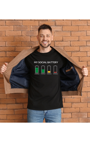 Battery Baskılı Erkek Tshirt…