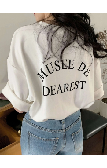 Musee Baskılı Kadın T-Shirt Beyaz…