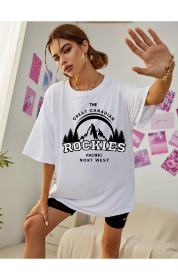 Rockies Baskılı Kadın T-Shirt…