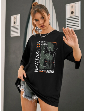 NYC Baskılı Kadın T-Shirt