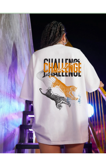 Challenge Baskılı Kadın T-Shirt…