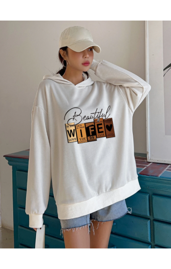 Beatifull Baskılı Kadın Sweat…