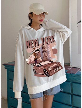 Newyork Baskılı Kadın Sweat