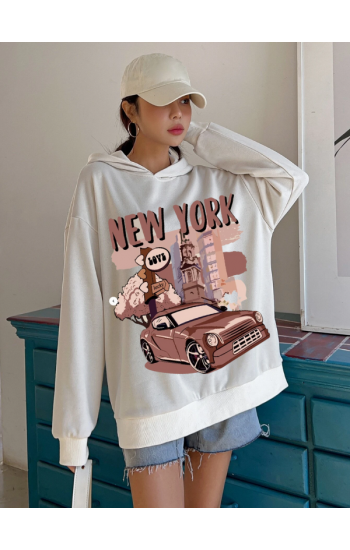 Newyork Baskılı Kadın Sweat…