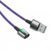 Baseus Zinc Manyetik Mıknatıslı Micro USB Data ve Şarj Kablosu Mor 1.5A 2mt CAMXC-B05