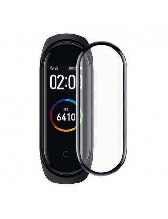 Bufalo Xiaomi Mi Band 5 Ekran Koruyucu 3D Kavisli PMMA Nano Siyah Çerçeve