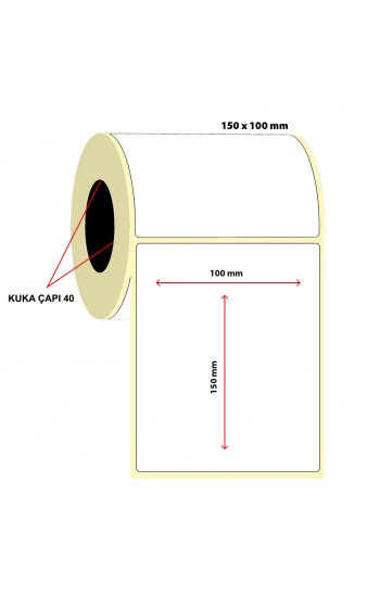 Barkod 100x150 Termal Etiket Eko Termal 250 Sarım 1 Rulo…