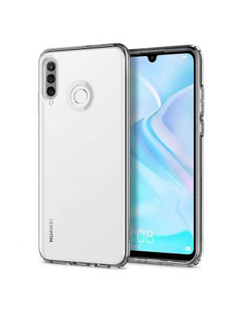 FitCase Huawei P30 Lite Kılıf Kamera Korumalı Silikon Şeffaf Arka Kapak