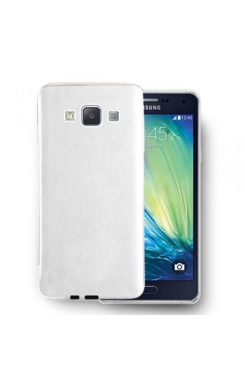 FitCase Samsung Galaxy A7 (A700) Kılıf Deri Dokulu Arka Kapak Beyaz…