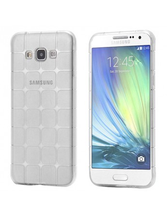 FitCase Samsung Galaxy A7 (A700) Plaid Silikon Arka Kapak Şeffaf