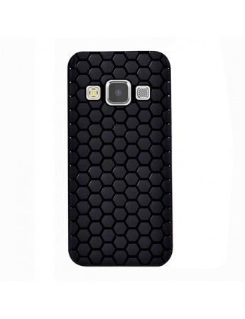 FitCase Samsung Galaxy E5 (E500) TPU Beehive Serisi Arka Kapak Siyah