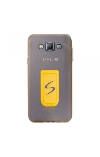 FitCase Samsung Galaxy E7 (E700) Standlı TPU Kılıf Gold…