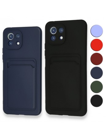 FitCase Xiaomi Mi 11 Lite Cardy Soft Kartlık Cepli Silikon Kapak