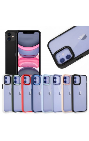 iPhone 11 Kılıf Luna Lens Kamera Çerçeveli Silikon Kapak…