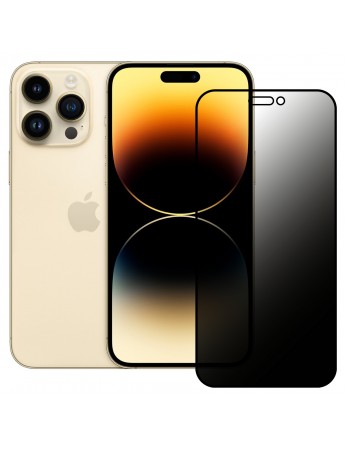 iPhone 14 Pro Hayalet Privacy Gizli Cam Ekran Koruyucu Siyah