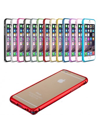 iPhone 6 4,7 inç Metal Bumper Çerçeve Kılıf Kırmızı