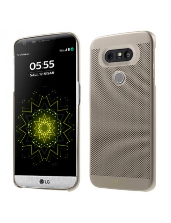 LG G5 Kılıf Loopee Point Sert Arka Kapak Gold