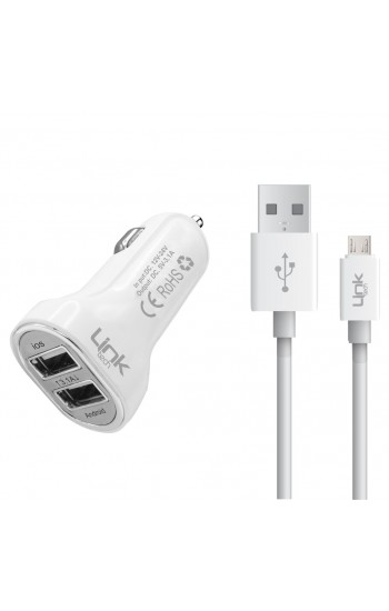 LinkTech S560 Araç Şarj Aleti ve Micro USB Kablo Set 3.1A LCH-S560…